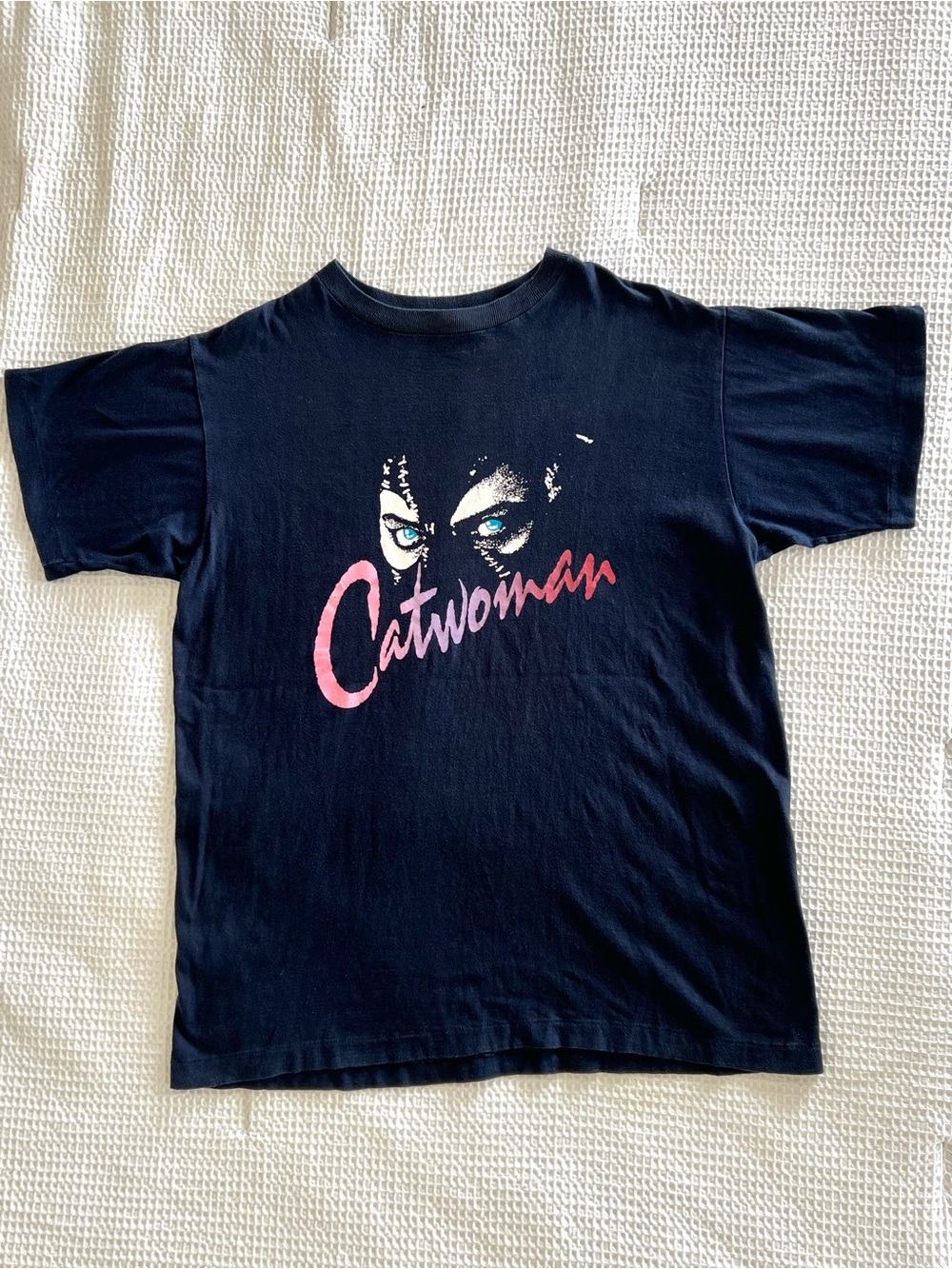 Rare Vintage PRO ACE 🐈‍⬛ Catwoman DC Comics Batman Superhero T Shirt 1992